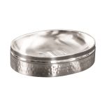Tuscany Collection Matte Hammered Soap Dish, Stainless Steel